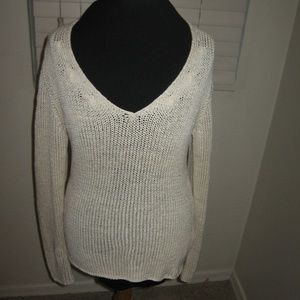 Banana Republic V Neck Top - Beige XS
